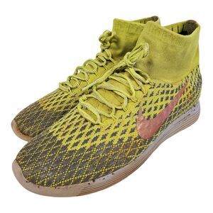 NIKE Shoes LUNAREPIC FLYKNIT SHIELD Mens Size 11 Volt Green Running 849664-700